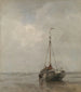 Fischerkahn mit gewölbtem Bug am Strand von Scheveningen - Jacob Maris — Ansicht des Kunstwerks