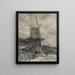 Ein Mühle im Winter - Jacob Maris — gerahmtes Bild an der Wand