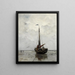 Fischerkahn - Jacob Maris — gerahmtes Bild an der Wand