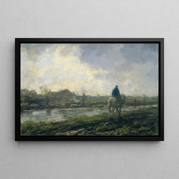 Sentier de halage - Jacob Maris — gerahmtes Bild an der Wand