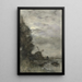 Landschaft mit Mühle im Mondschein - Jacob Maris — gerahmtes Bild an der Wand