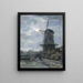 Mühle im Mondschein - Jacob Maris — gerahmtes Bild an der Wand