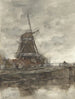 Moulin und Brücke des Noordwestbuitensingel in Den Haag - Jacob Maris — Ansicht des Kunstwerks