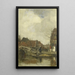 Altes Viertel am Wasserufer - Jacob Maris — gerahmtes Bild an der Wand
