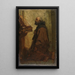 Mönch im Gebet Mönch bei seinen Andachten - Jacob Maris — gerahmtes Bild an der Wand