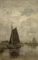 Schiffe bei bewölktem Wetter - Jacob Maris — Ansicht des Kunstwerks