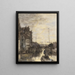 Stadtlandschaft bei Nacht - Jacob Maris — gerahmtes Bild an der Wand
