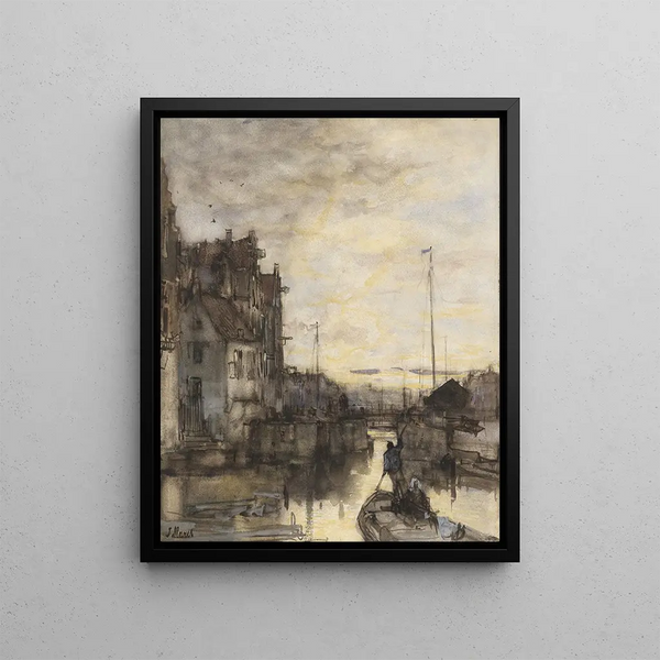 Jacob Maris - Stadsgezicht bij avond.webp