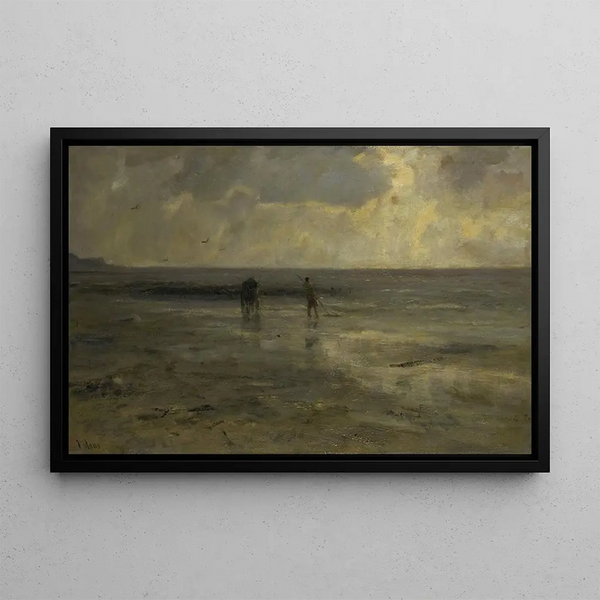 Strand bei Abend - Jacob Maris — gerahmtes Bild an der Wand