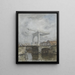 Le pont-levis - Jacob Maris — gerahmtes Bild an der Wand