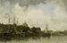Stadtlandschaft mit einer Kuppelkirche - Jacob Maris — Ansicht des Kunstwerks