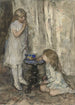 Zwei Mädchen, die Blasen pusten - Jacob Maris — Ansicht des Kunstwerks