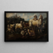 Berger mit Tieren - Jacob Roo — gerahmtes Bild an der Wand