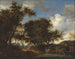 Landschaft mit Reisenden, die ihre Pferde tränken - Jacob Salomonsz van Ruysdael — Ansicht des Kunstwerks