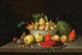 Naturmorte mit Früchten auf einer Kante - Jacob Samuel Beck — Ansicht des Kunstwerks