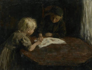 Jacob Simon Hendrik Kever - Children with a Picturebook.webp