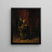 Mutter und Kind - Jacob Simon Hendrik Kever — gerahmtes Bild an der Wand