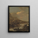 Ansicht des Flusses - Jacob Willemsz. de Wet — gerahmtes Bild an der Wand