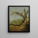 Ein Baumstamm in einer Landschaft - Jacob van Geel — gerahmtes Bild an der Wand