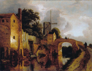 Kanal mit Brücke - Jacob van Ruisdael — Ansicht des Kunstwerks