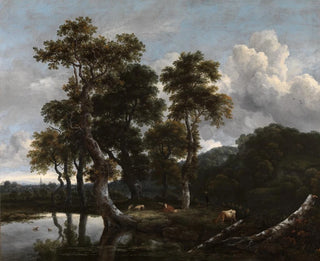 Jacob van Ruisdael - Grosse Baumgruppe am Wasser.webp