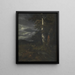 Landschaft mit einer Jagdszene - Jacob van Ruisdael — gerahmtes Bild an der Wand