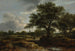 Landschaft mit einem Dorf in der Ferne - Jacob van Ruisdael — Ansicht des Kunstwerks