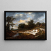 Falaise sablonneuse - Jacob van Ruisdael — gerahmtes Bild an der Wand