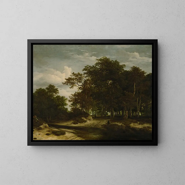 La Grande Forêt - Jacob van Ruisdael — gerahmtes Bild an der Wand