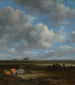 Vue de Haarlem depuis le nord-ouest avec les champs de blanchiment au premier plan - Jacob van Ruisdael — Ansicht des Kunstwerks