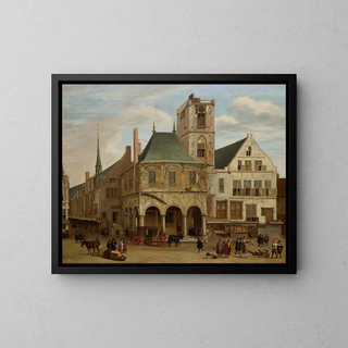 L'ancien hôtel de ville - Jacob van der Ulft — gerahmtes Bild an der Wand