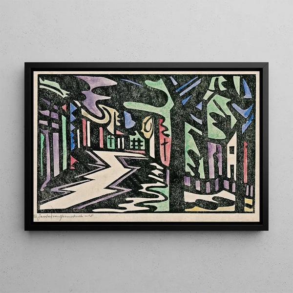 Composition XII Nr. 3 - Jacoba van Heemskerck — gerahmtes Bild an der Wand