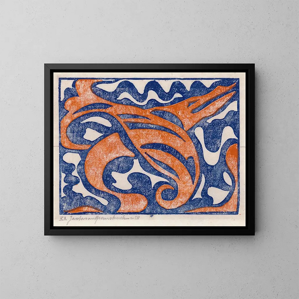 Composition XX - Jacoba van Heemskerck — gerahmtes Bild an der Wand