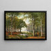 Landschaftsbild des Abends - Jacobus Johannes van Poorten — gerahmtes Bild an der Wand