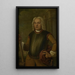Portrait de Johannes Thedens, gouverneur général de la Compagnie néerlandaise des Indes orientales - Jacobus Oliphant — gerahmtes Bild an der Wand