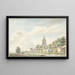 Ansicht von Asperen mit den Stadtmauern und dem Kirchturm - Jacobus Versteegen — gerahmtes Bild an der Wand