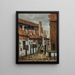 Eine Straßenszene mit Figuren - Jacobus Vrel — gerahmtes Bild an der Wand