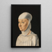 Portrait einer Frau, vielleicht eine Novizin von San Secondo - Jacometto Veneziano — gerahmtes Bild an der Wand