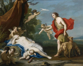Venus und Adonis - Jacopo Amigoni — Ansicht des Kunstwerks