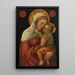 Jungfrau mit Kind - Jacopo Bellini — gerahmtes Bild an der Wand