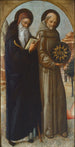 Saint Antoine Abbé und Saint Bernardin von Siena - Jacopo Bellini — Ansicht des Kunstwerks