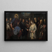 Der Christus und die Ehebrecherin - Jacopo Tintoretto — gerahmtes Bild an der Wand