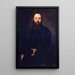 Portrait eines Edelmanns - Jacopo Tintoretto — gerahmtes Bild an der Wand