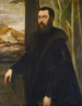 Portrait eines Mannes mit Blick auf eine Landschaft - Jacopo Tintoretto — Ansicht des Kunstwerks