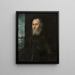 Portrait eines venezianischen Admirals - Jacopo Tintoretto — gerahmtes Bild an der Wand