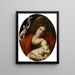 Johannes der Täufer - Jacopo Vignali — gerahmtes Bild an der Wand
