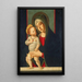Jungfrau mit Kind - Jacopo da Valenza — gerahmtes Bild an der Wand