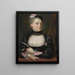 Portrait einer französischen Schauspielerin - Jacques-Charles Allais — gerahmtes Bild an der Wand