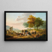 Das Militärlager im Abmarsch - Jacques-François-Joseph Swebach — gerahmtes Bild an der Wand