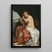 Venezianisches Gemälde bei seiner Toilette - Jacques-Louis-Jules David — gerahmtes Bild an der Wand